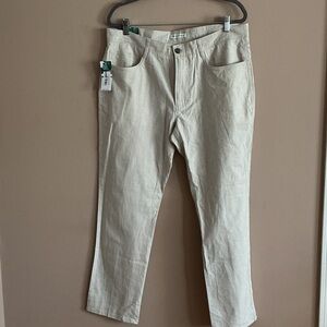 NWT Linen Men's Beige Chinos size 36/30